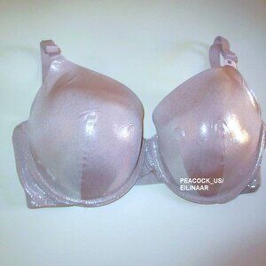 38D Victoria Secret Very Sexy Lightly Lined Shimmer Full Bra Pale Plum nwt